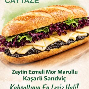 Zeytin Ezmeli Kaşarlı Sandviç