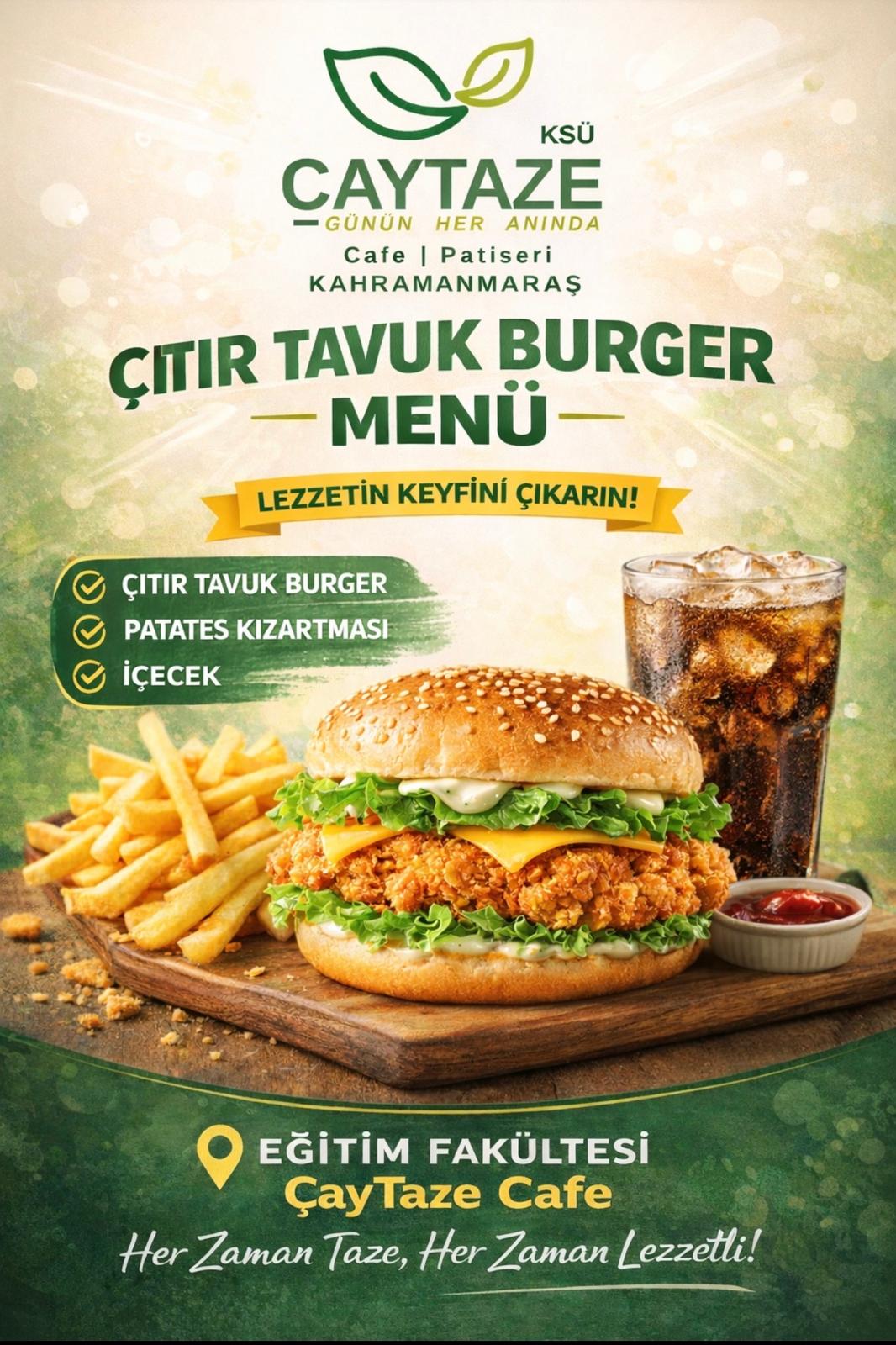 Acılı Çıtır Tavuk Burger