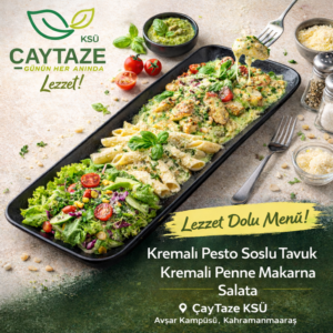 Pesto Soslu Tavuk Menü